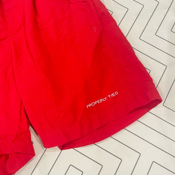 Properly Tied Red Swim Trunks - Picture 2 of 11